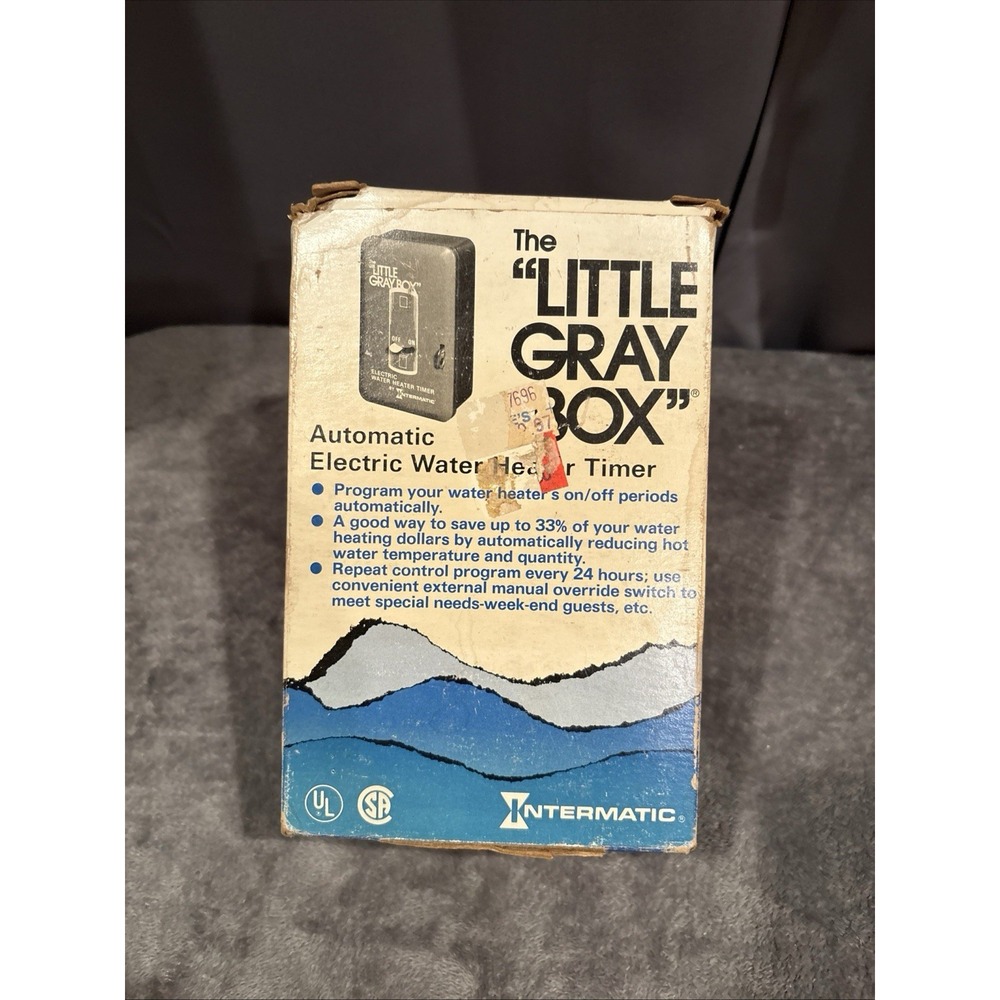 Intermatic WH40 Electric Water Heater Timer ~The Little Gray Box, new in box
